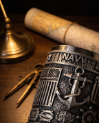 Anchor mug metal detail